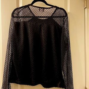 Fresh Open Fishnet Overlay Top or Swimsuit Cover Check Measurements for Size